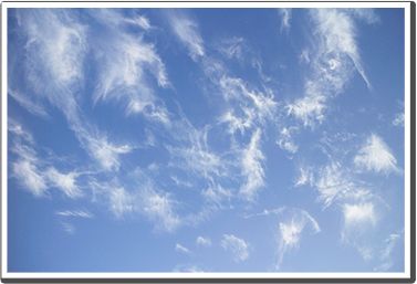 すじ雲、はね雲、しらす雲